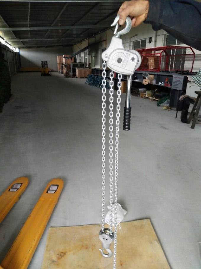 Línea de transmisión de la aleación de aluminio serie manual de la manija de la herramienta que levanta el alzamiento de cadena eléctrico