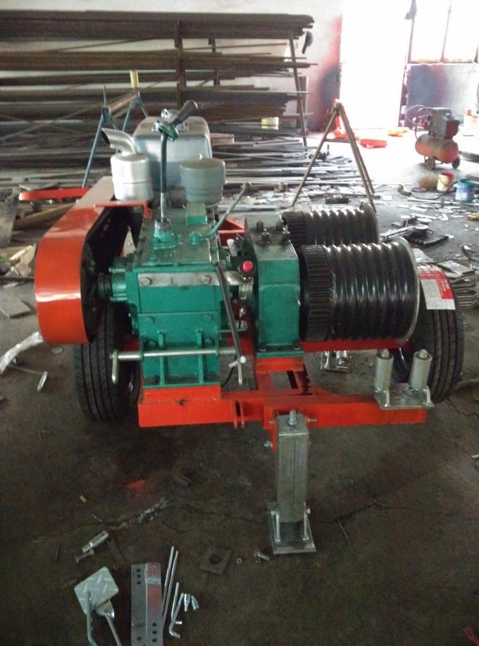 La construcción equipa el motor de gasolina del tirador del torno del cable, motor diesel