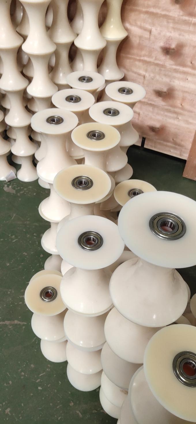 Rueda de nylon durable modificada para requisitos particulares de la polea acanalada con el color del transporte opcional