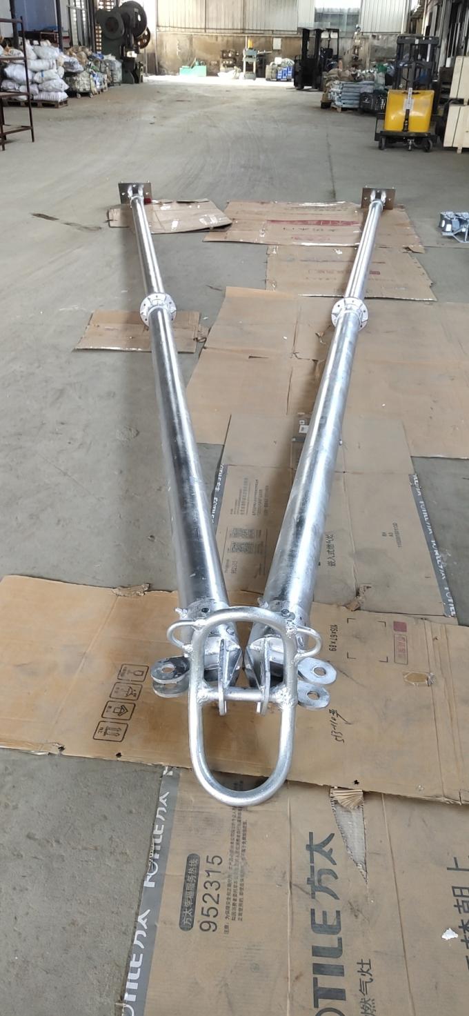 Una ginebra tubular poste 17 de poste Electric Power de la extensión de aluminio de la forma - carga de la vertical 30KN
